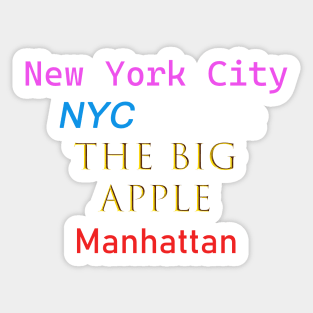 New York City, The Big Apple Sticker